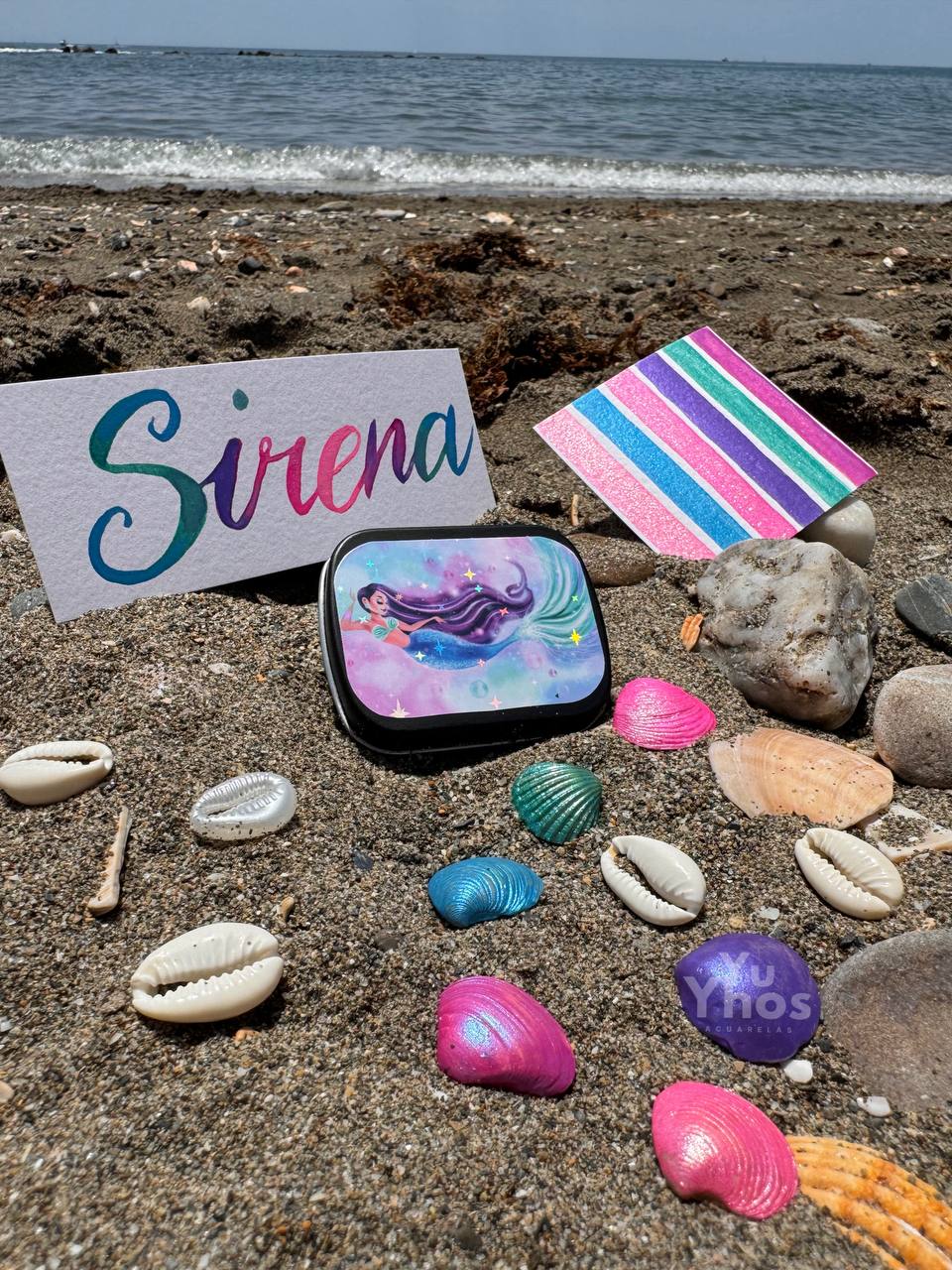 Set SIRENA – Acuarelas Metalizadas