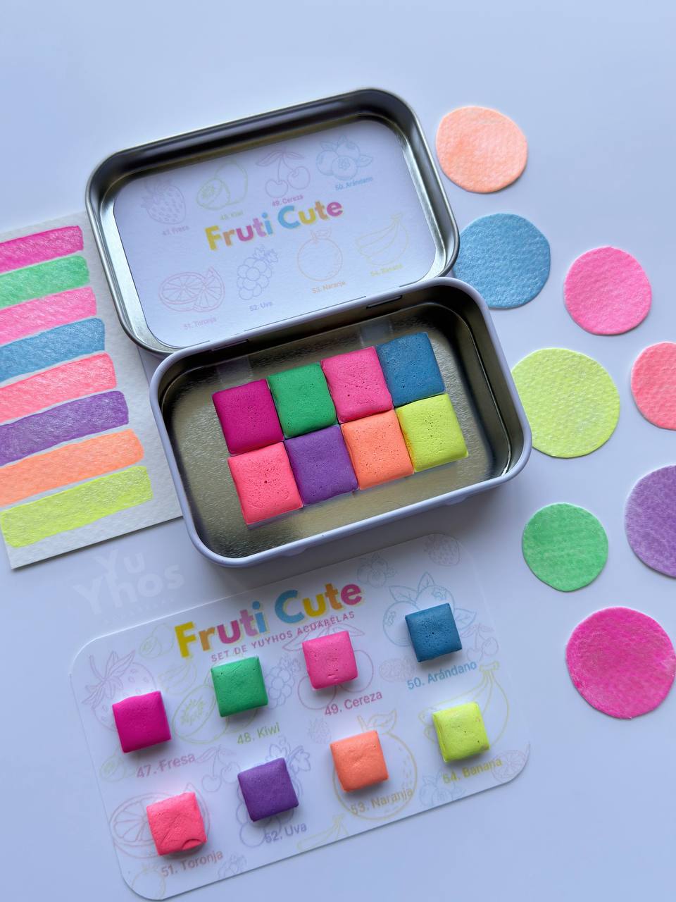 Set FRUTICUTE – Tonos Pastel Neón Metalizados