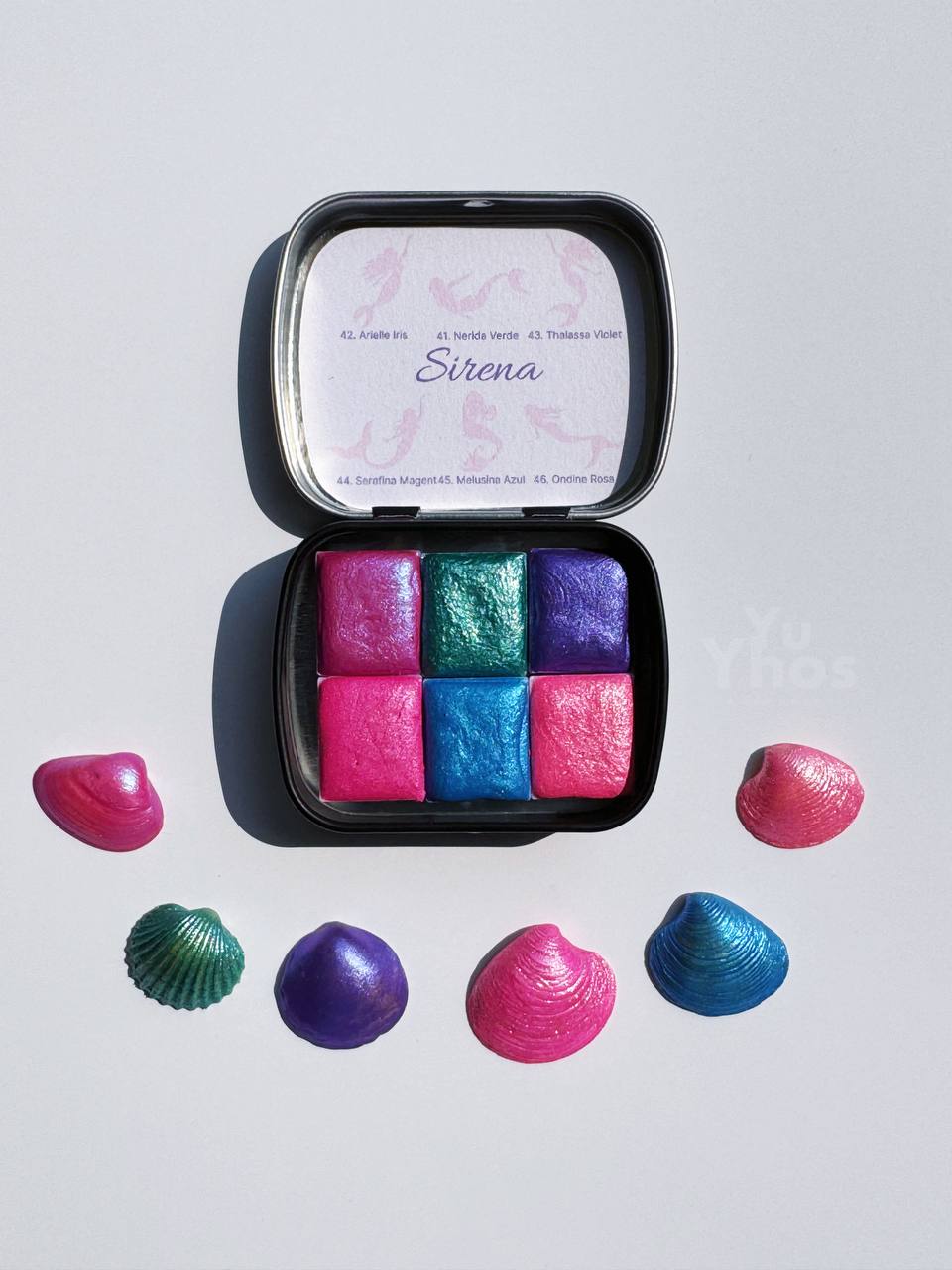 Set SIRENA – Acuarelas Metalizadas