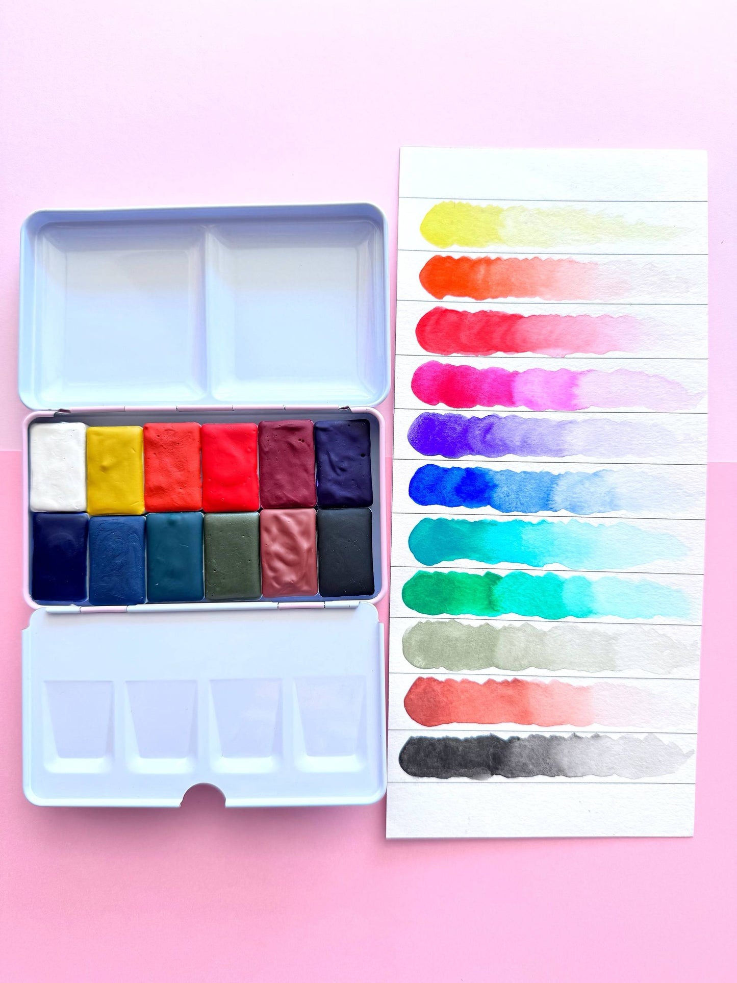 Set CLÁSICO– Acuarela Profesional MONOPIGMENTO (12 colores)