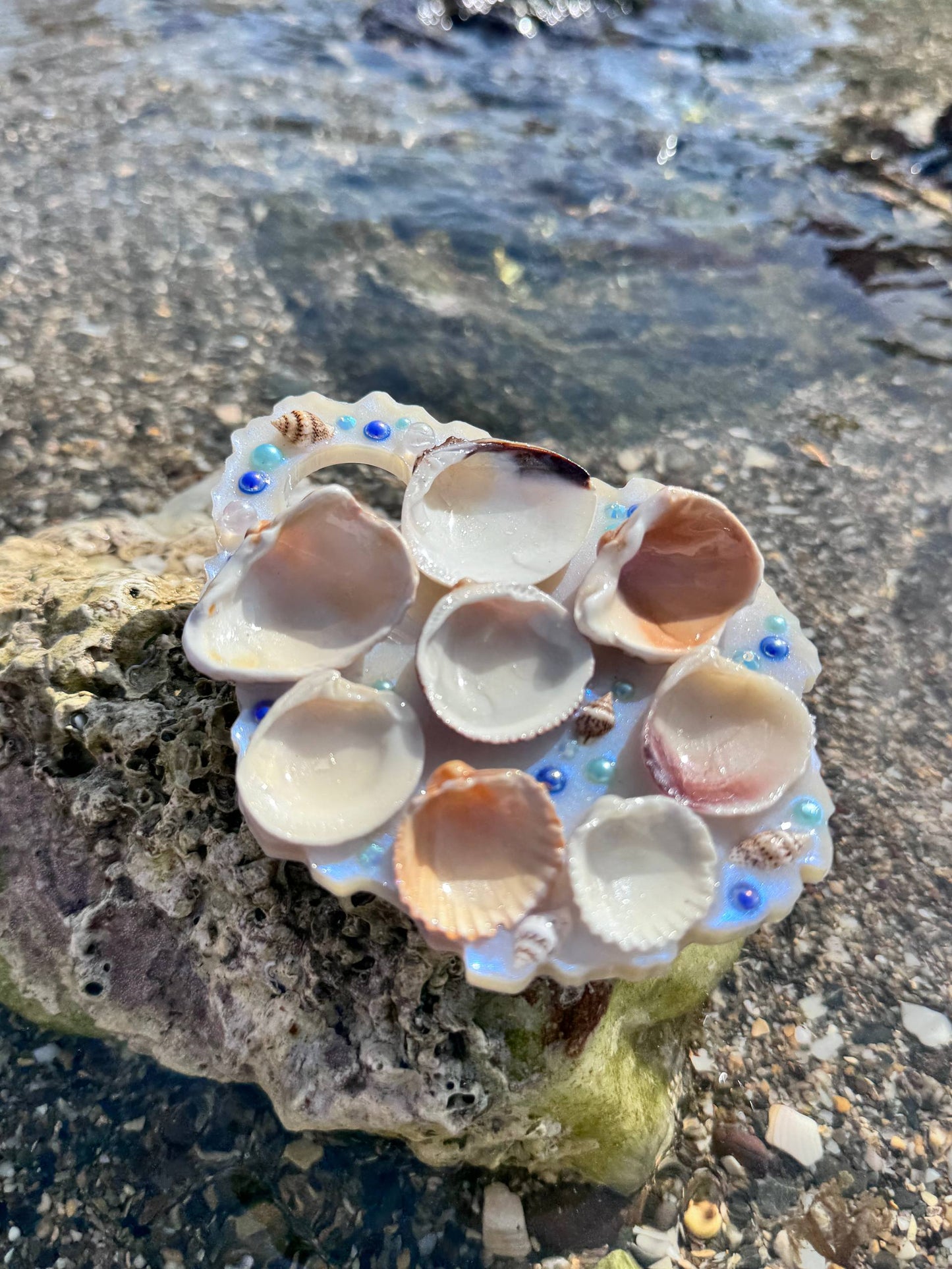 Océano Perlado - Paleta Mezcladora de Acuarela