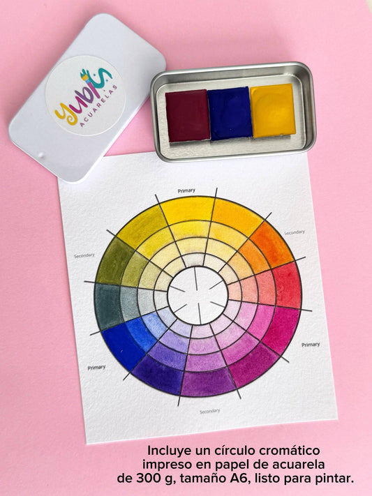 Set Trío Primario - Acuarela Profesionales Artesanales