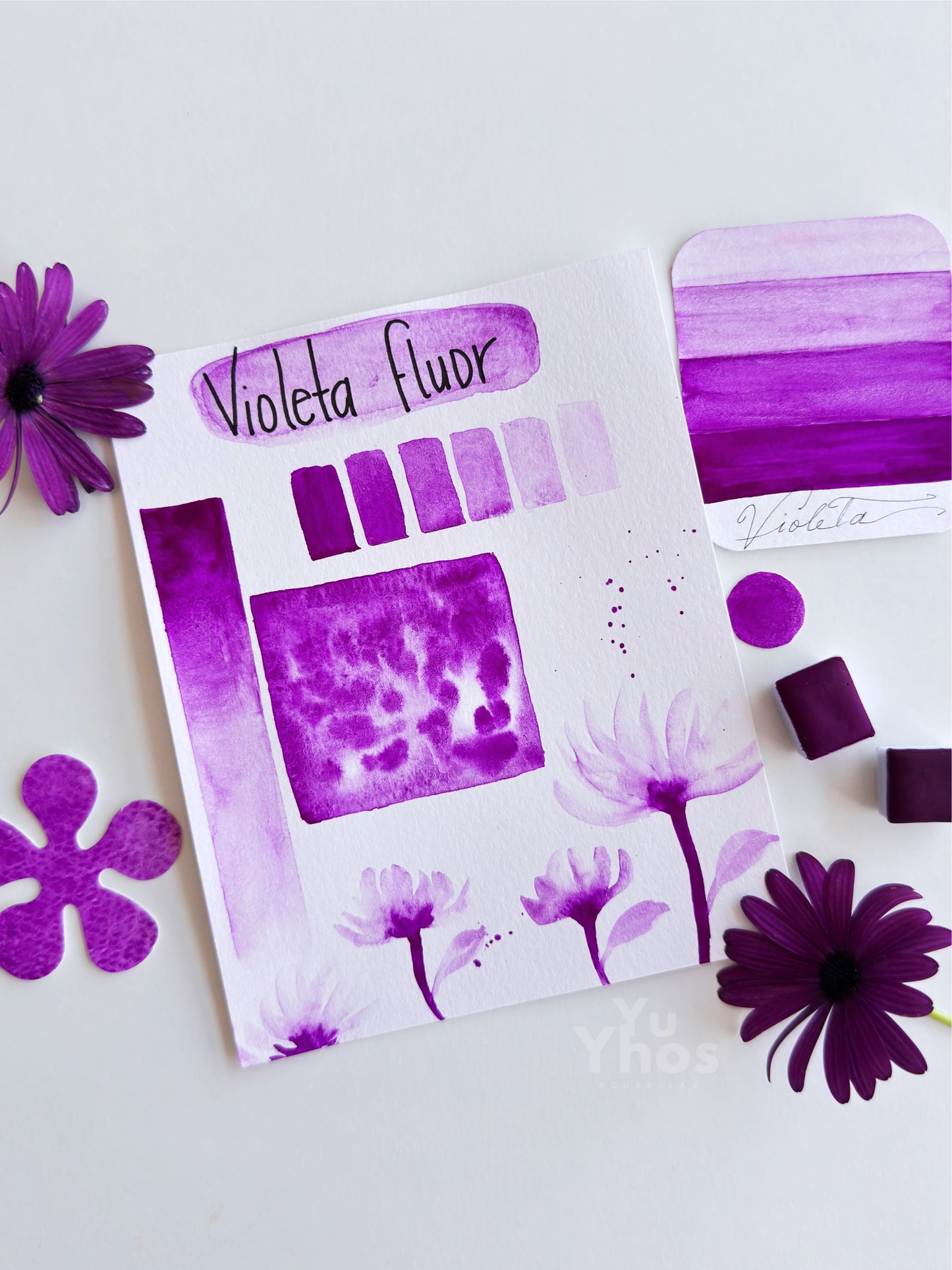 Violeta Flúor – Acuarela Profesional