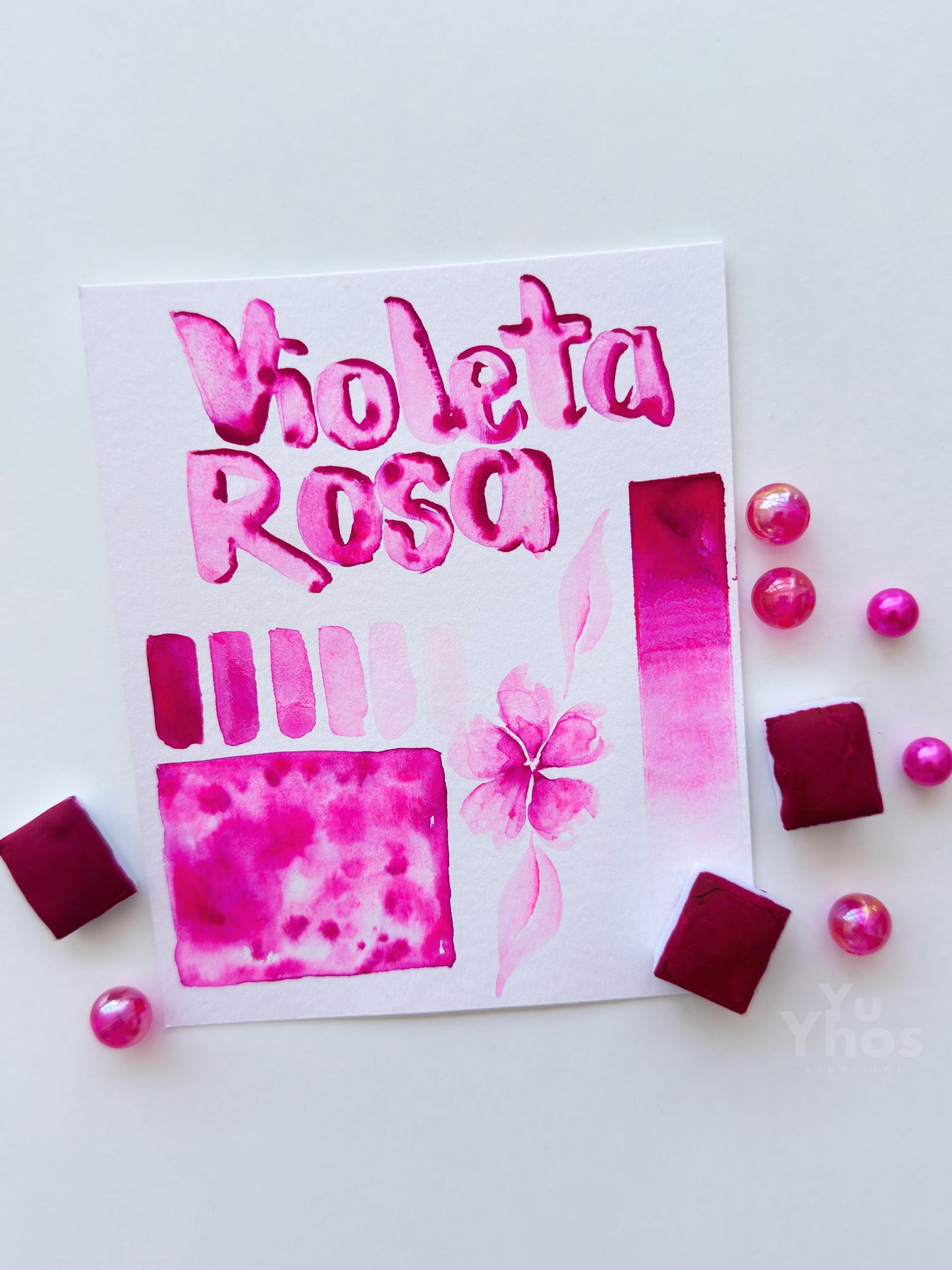 Violeta Rosa – Acuarela Profesional