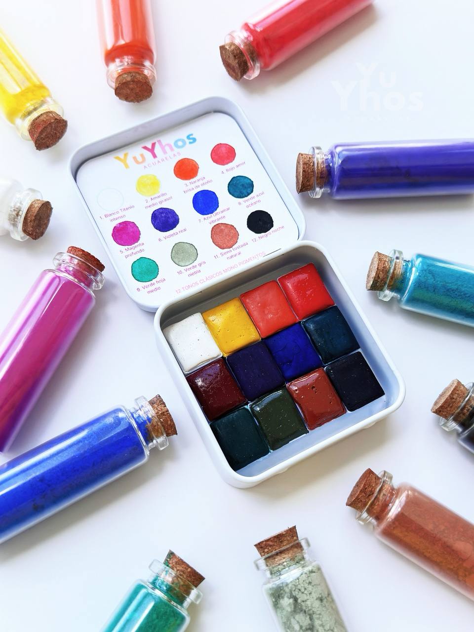 Set CLÁSICO– Acuarela Profesional MONOPIGMENTO (12 colores)