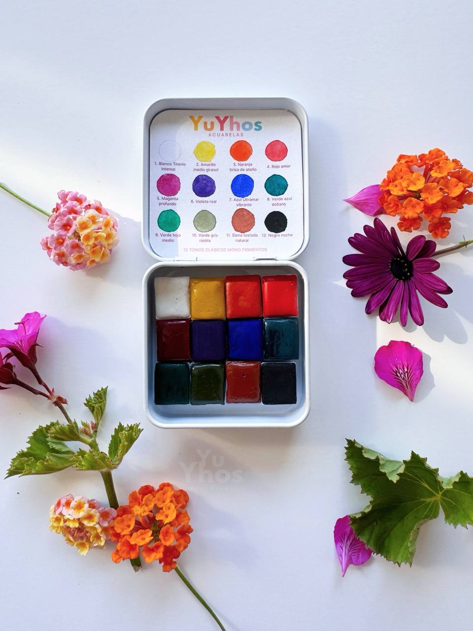 Set CLÁSICO– Acuarela Profesional MONOPIGMENTO (12 colores)