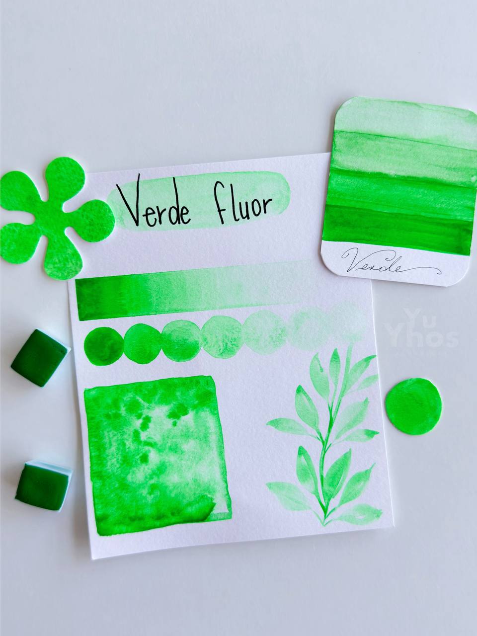Verde Flúor – Acuarela Profesional