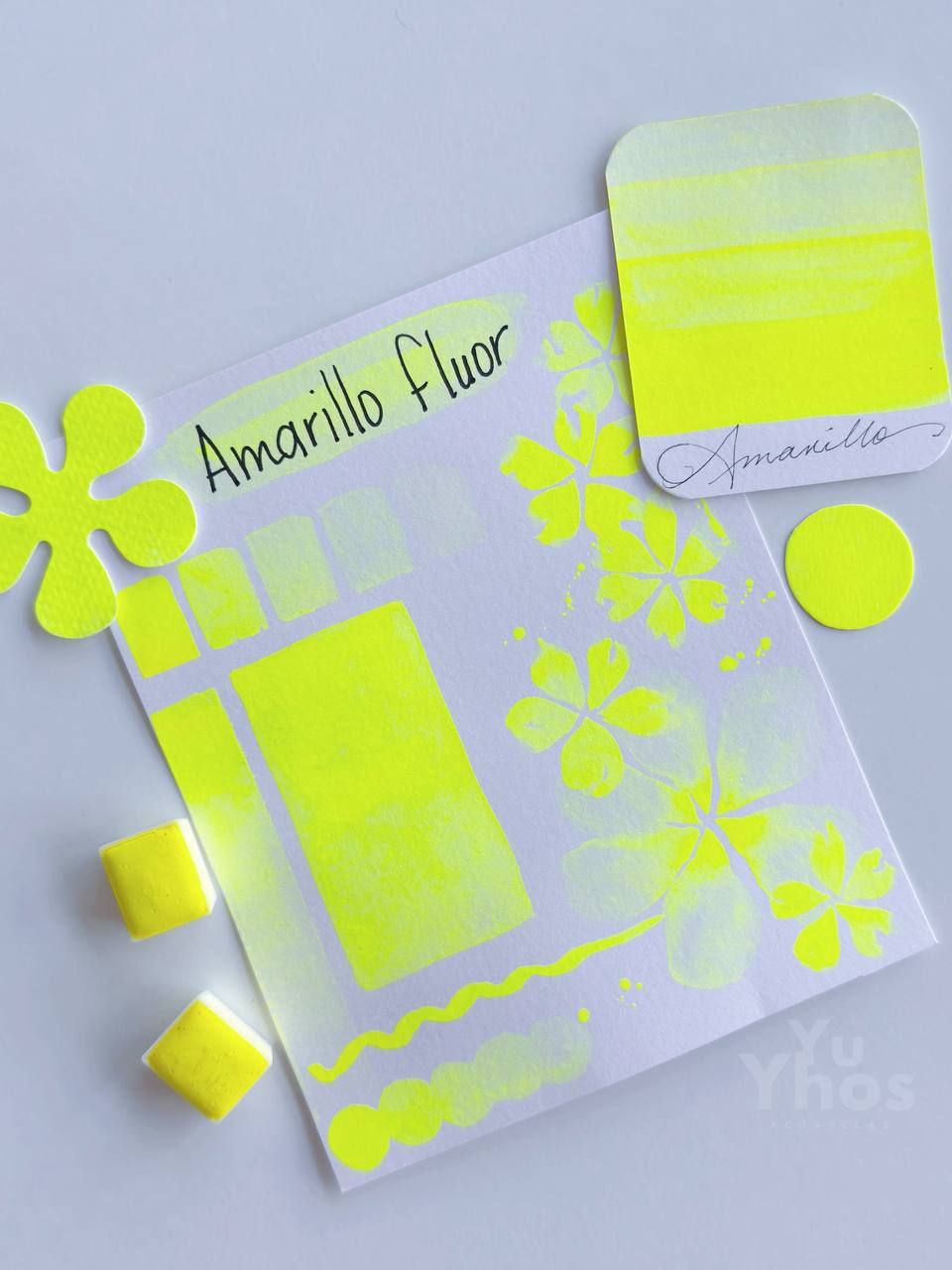 Amarillo Flúor – Acuarela Profesional
