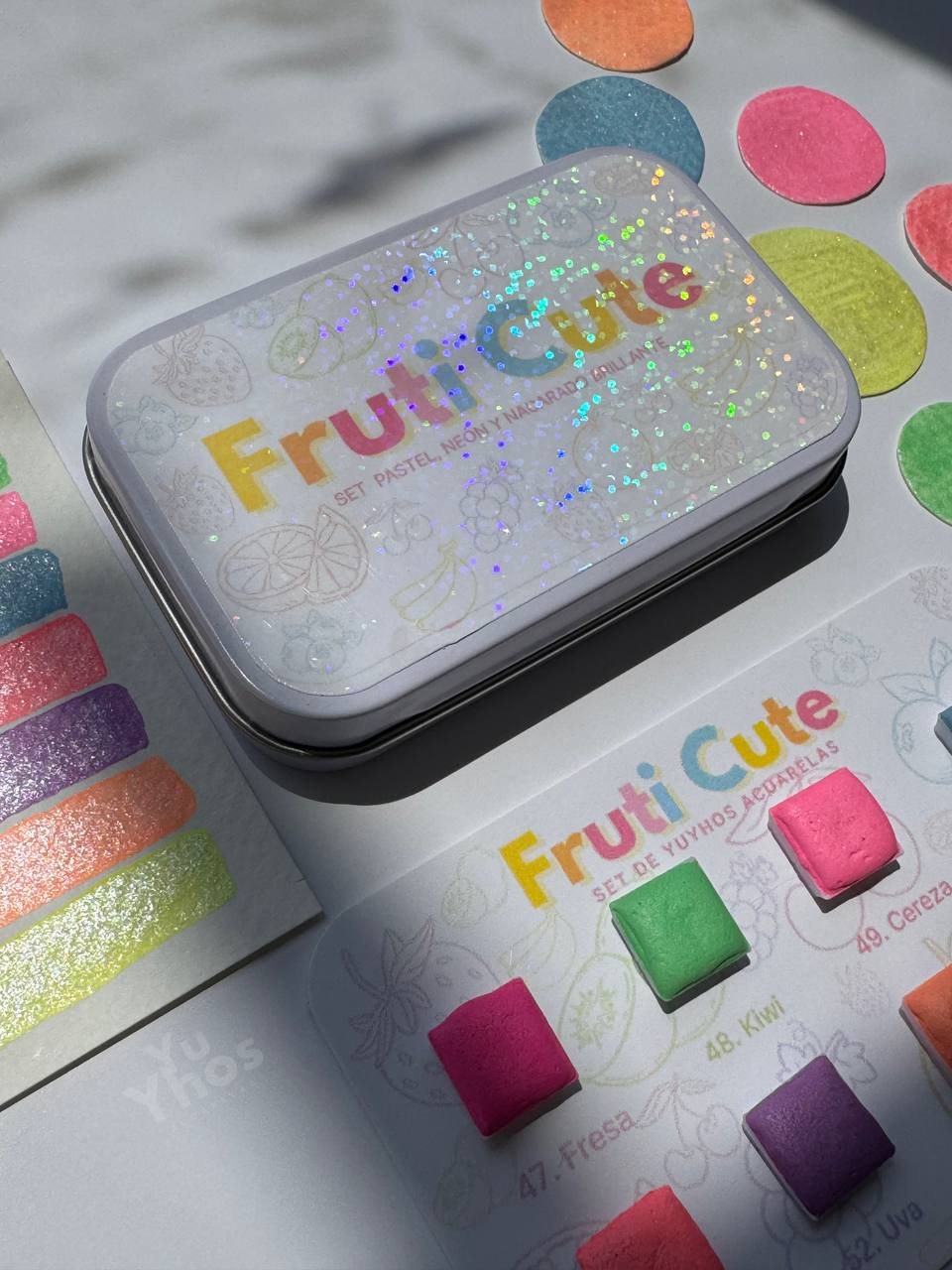 Set FRUTICUTE – Tonos Pastel Neón Metalizados