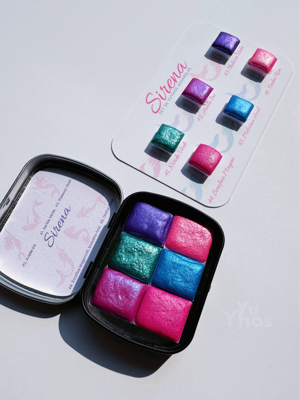 Set SIRENA – Acuarelas Metalizadas