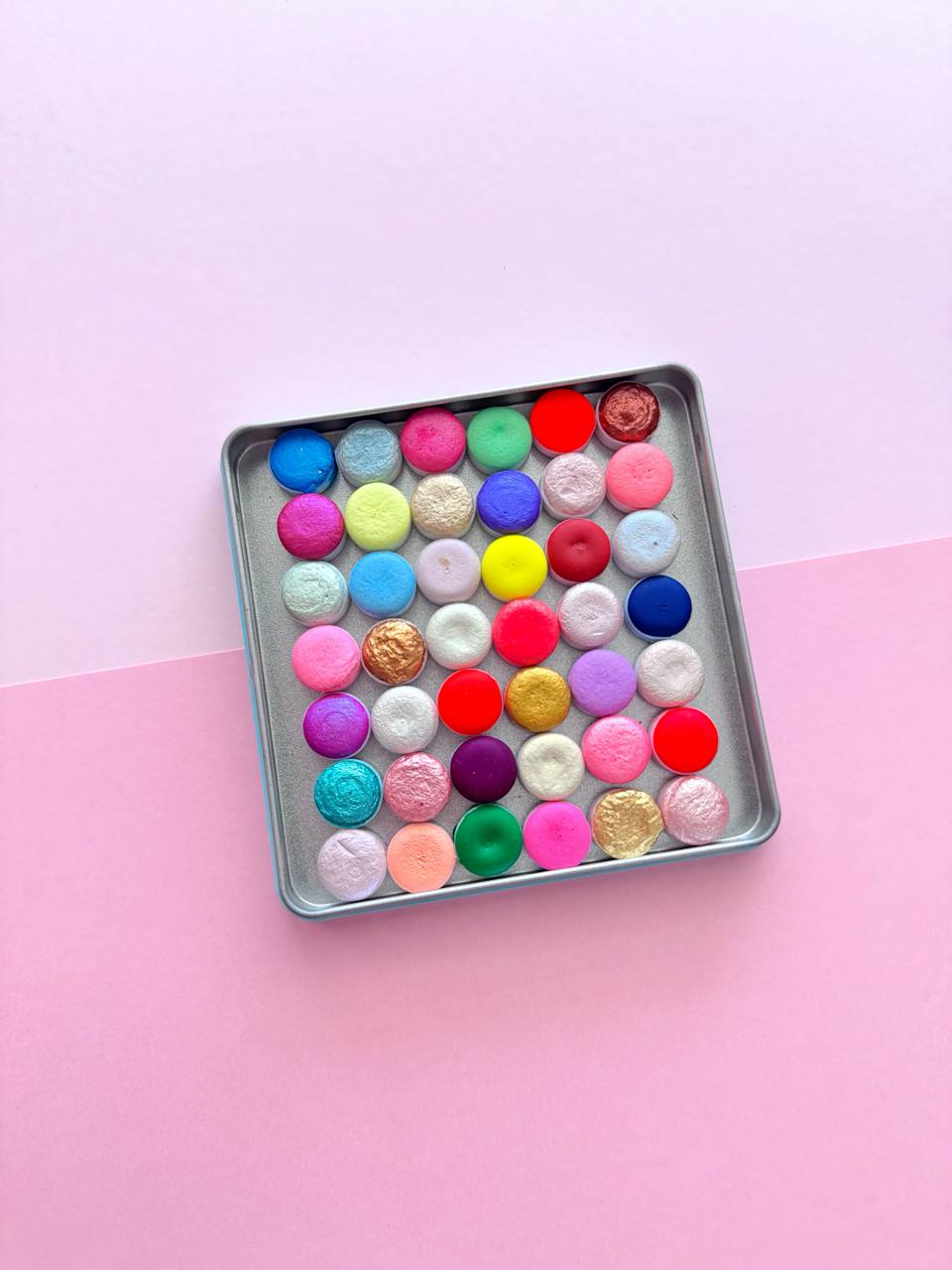 Set YUYHITOS – Acuarelas Mini Pan en 42 tonos