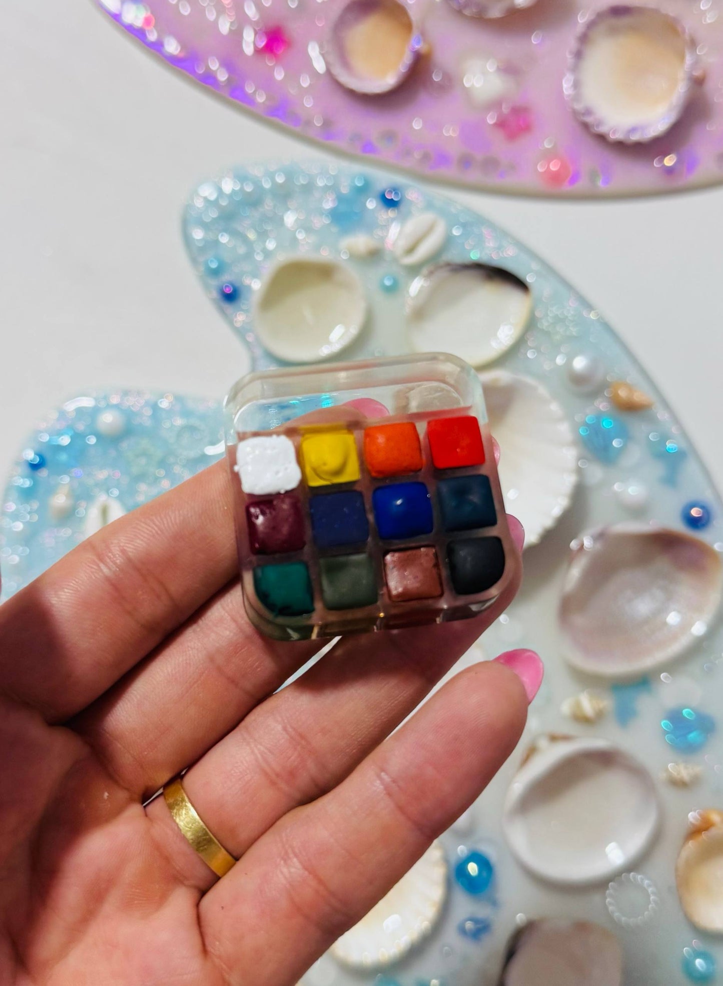 Océano Azul – Paleta de Acuarela (Incluye Set Mini de 12 Monopigmentos de Regalo) 🩷